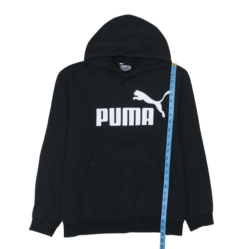 Puma Men's Black XL Pullover Hoodie with Logo Front
