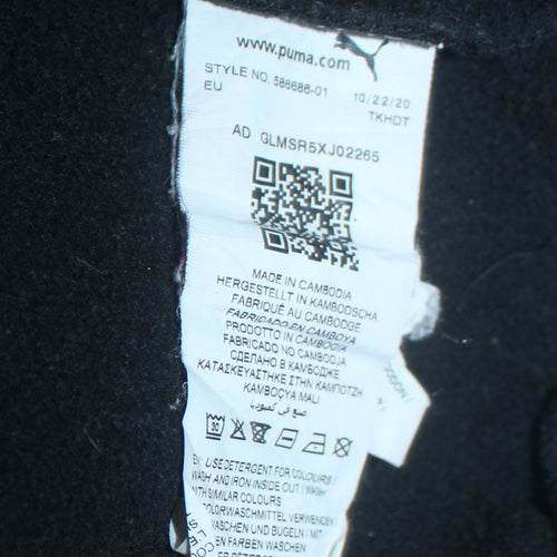 Puma Men's Black XL Pullover Hoodie with Logo Front