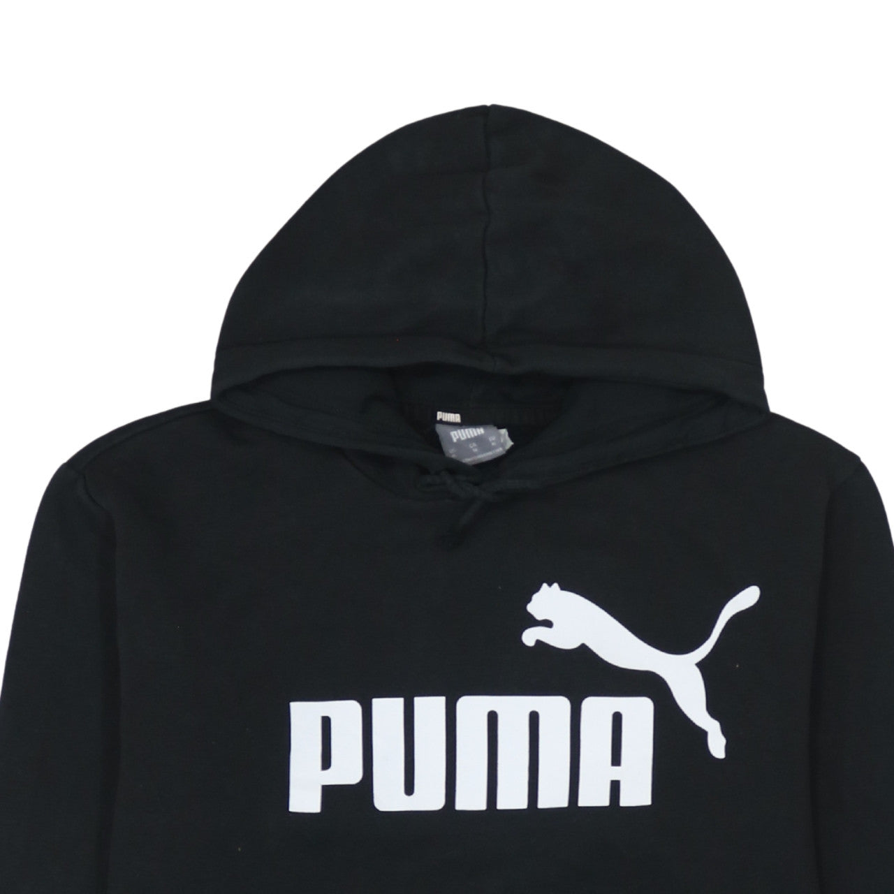 Puma Men's Black XL Pullover Hoodie with Logo Front