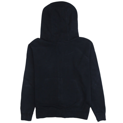 Nike Men's Black Small Full Zip Hoodie Sweatshirt with Logo Trim