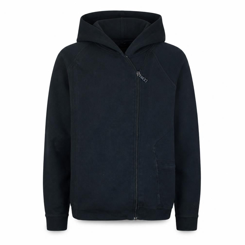 Front view of Nike Men's Black Full Zip Hoodie, size S, Regular Fit