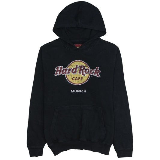 Hard Rock Cafe Munich Black Mens Pullover Hoodie Medium