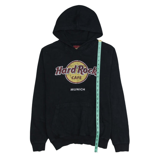 Hard Rock Cafe Munich Black Mens Pullover Hoodie Medium