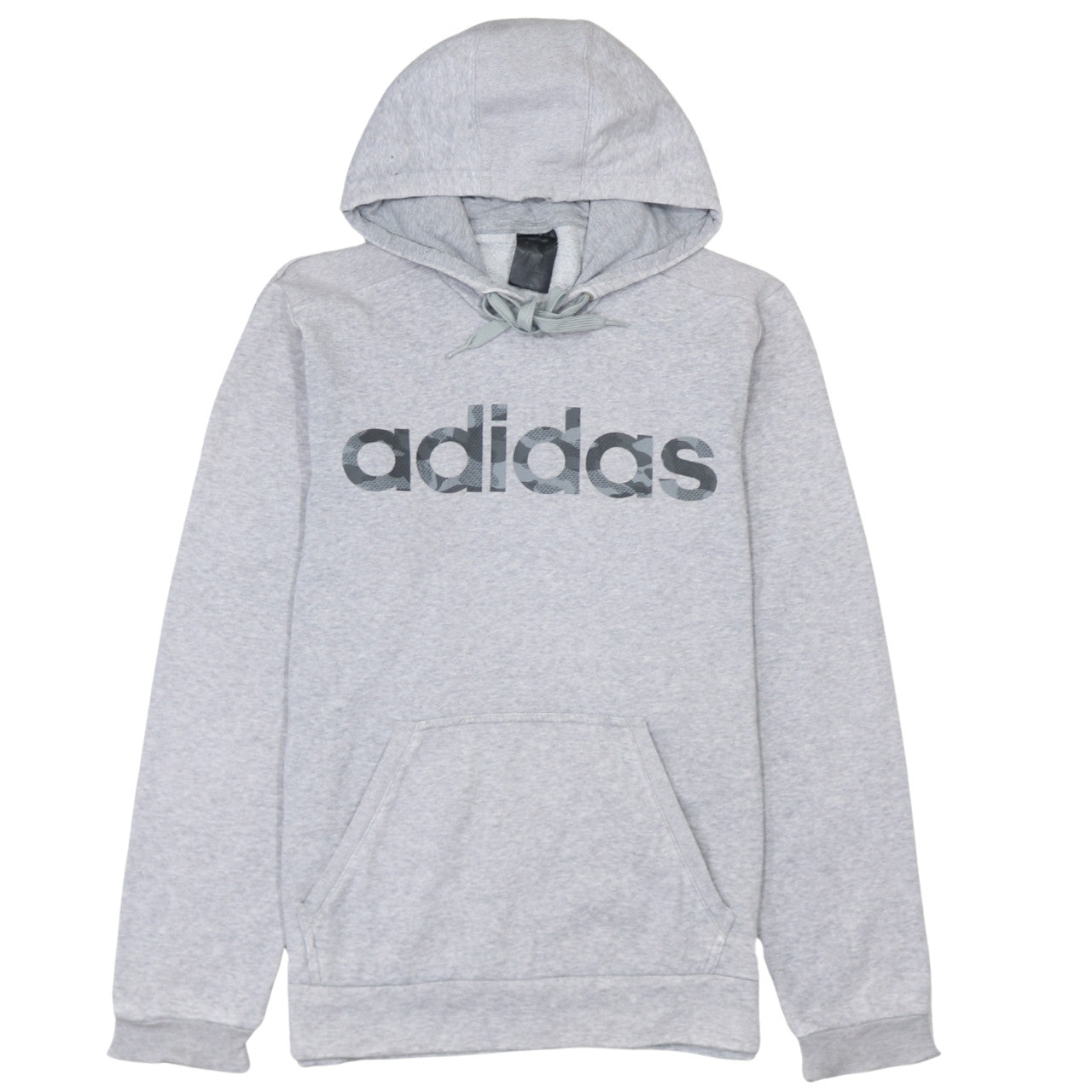 Adidas Men's Grey Pullover Hoodie XS Logo Fleece Sweatshirt