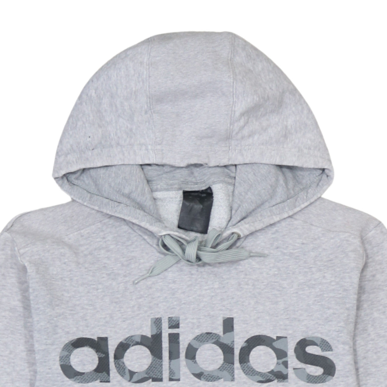 Adidas Men's Grey Pullover Hoodie XS Logo Fleece Sweatshirt