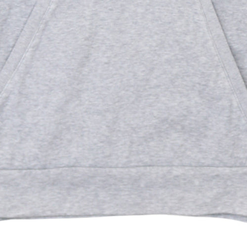 Adidas Men's Grey Pullover Hoodie XS Logo Fleece Sweatshirt