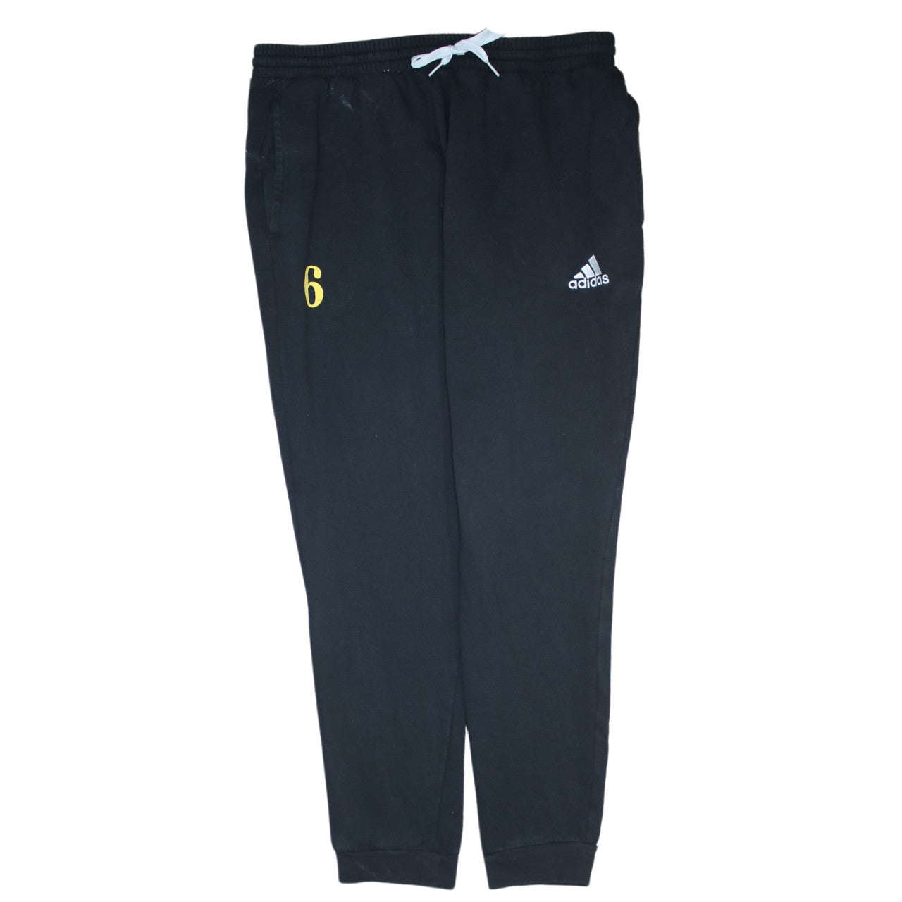 Adidas Mens Black XL Jogger Sweatpants with Drawstring Waist