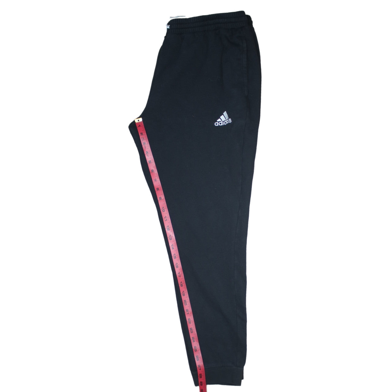Adidas Mens Black XL Jogger Sweatpants with Drawstring Waist