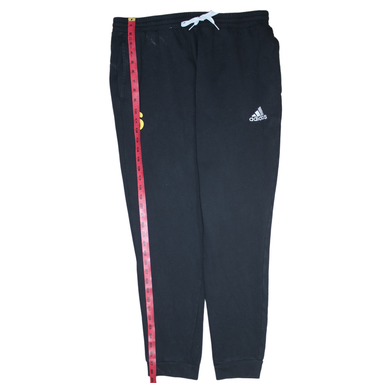 Adidas Mens Black XL Jogger Sweatpants with Drawstring Waist