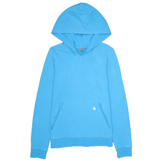 Carhartt Women Blue XS Pullover Hoodie with Zip Pockets