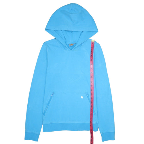 Carhartt Women Blue XS Pullover Hoodie with Zip Pockets