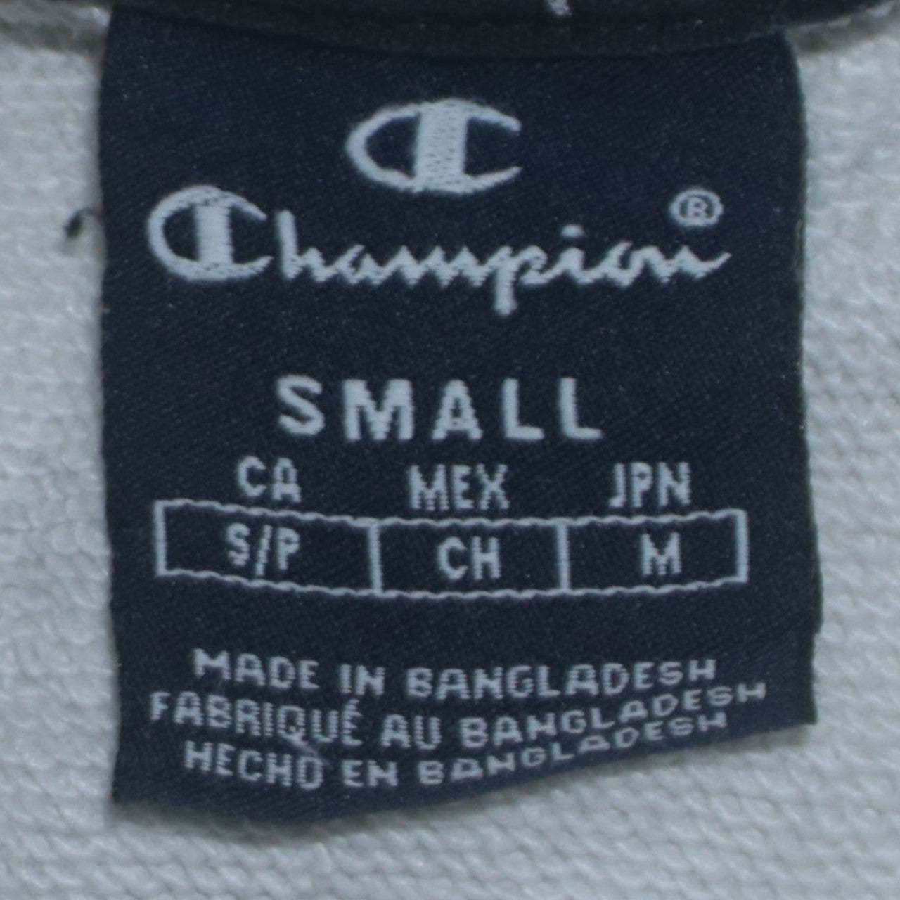 Champion Men’s White Small Pullover Logo Hoodie