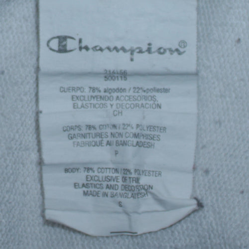 Champion Men’s White Small Pullover Logo Hoodie