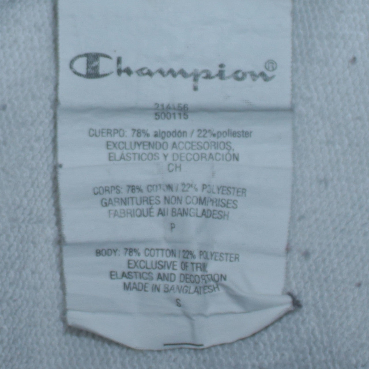 Champion Men’s White Small Pullover Logo Hoodie