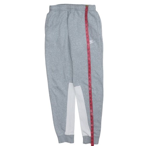 Nike Men's Grey Jogger Sweatpants Small Elastic Waist Tapered Fit
