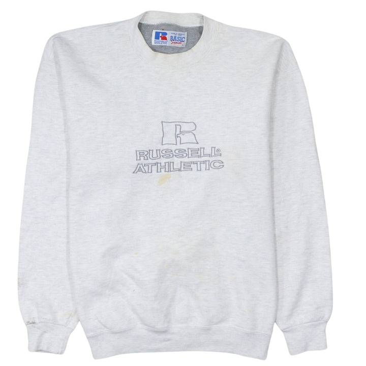 Russell Athletic Men's Grey Logo Pullover Sweatshirt Size L