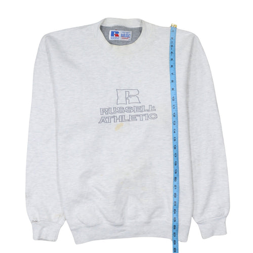 Russell Athletic Men's Grey Logo Pullover Sweatshirt Size L