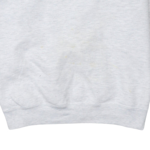 Russell Athletic Men's Grey Logo Pullover Sweatshirt Size L