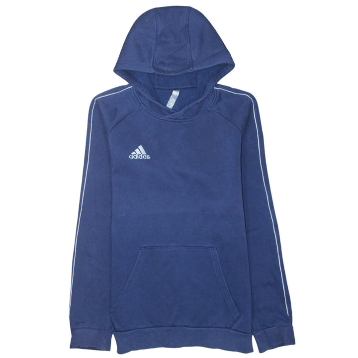 Adidas Men's Blue Pullover Hoodie Size S Sports Fleece Sweatshirt