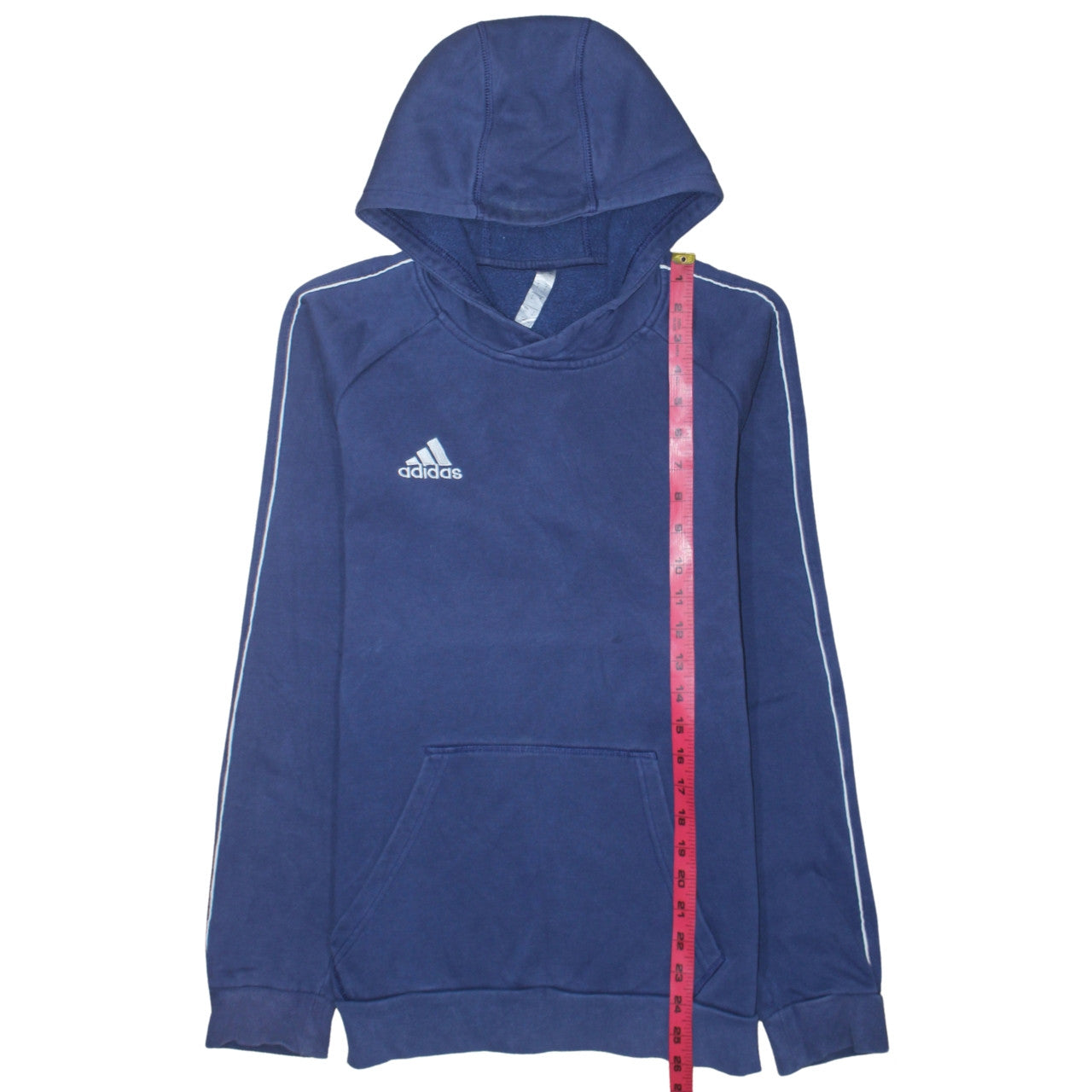 Adidas Men's Blue Pullover Hoodie Size S Sports Fleece Sweatshirt