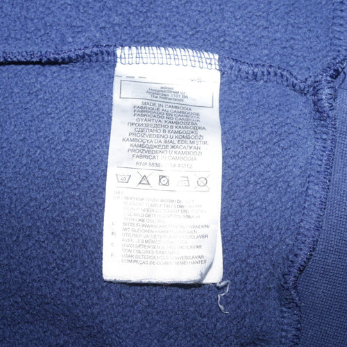Adidas Men's Blue Pullover Hoodie Size S Sports Fleece Sweatshirt