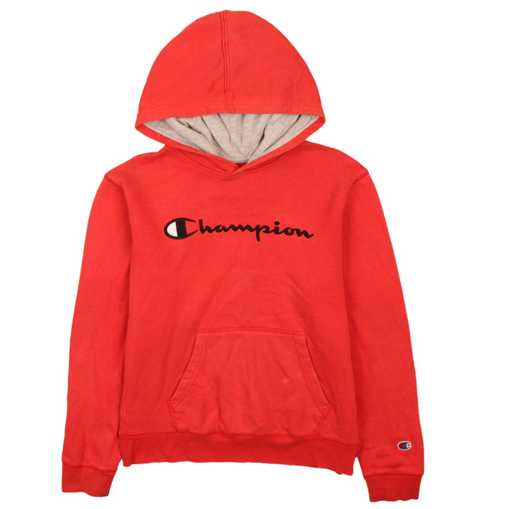 Champion Girls Red XL Pullover Hoodie with Logo Print