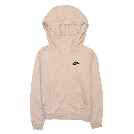 Nike Men's Beige Pullover Hoodie XS Regular Fit Fleece