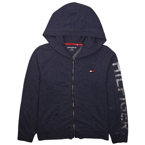 Tommy Hilfiger Mens Blue Full Zip Hoodie XS Logo Sport Style