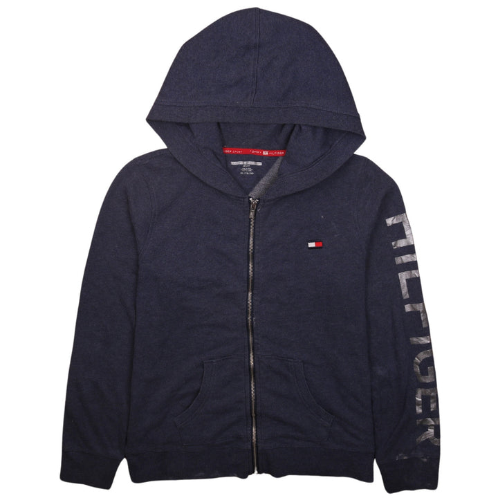 Tommy Hilfiger Mens Blue Full Zip Hoodie XS Logo Sport Style