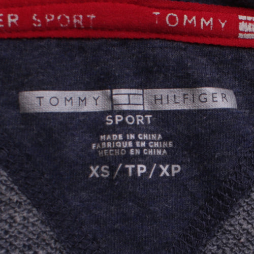 Tommy Hilfiger Mens Blue Full Zip Hoodie XS Logo Sport Style
