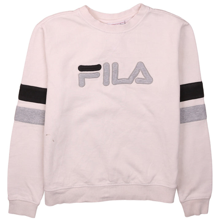 Fila Womens Beige Crew Neck Pullover Sweatshirt Size S