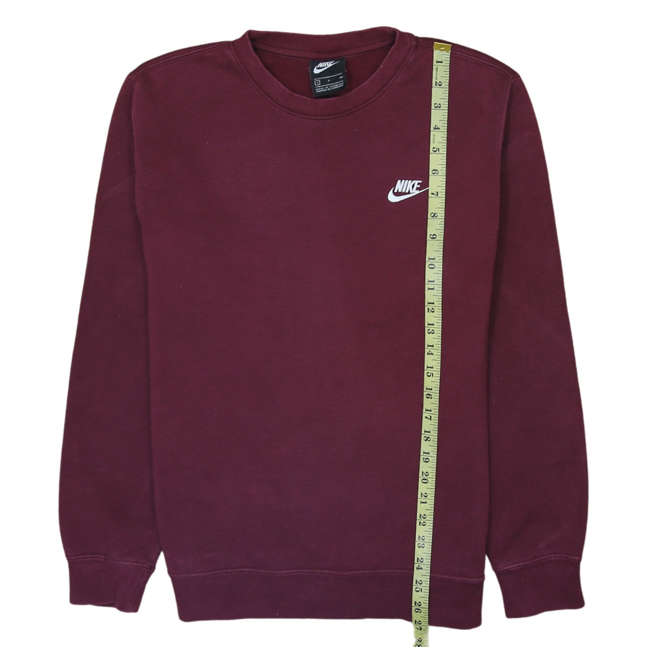 Nike Men's Red Crew Neck Sweatshirt Small Fleece Pullover