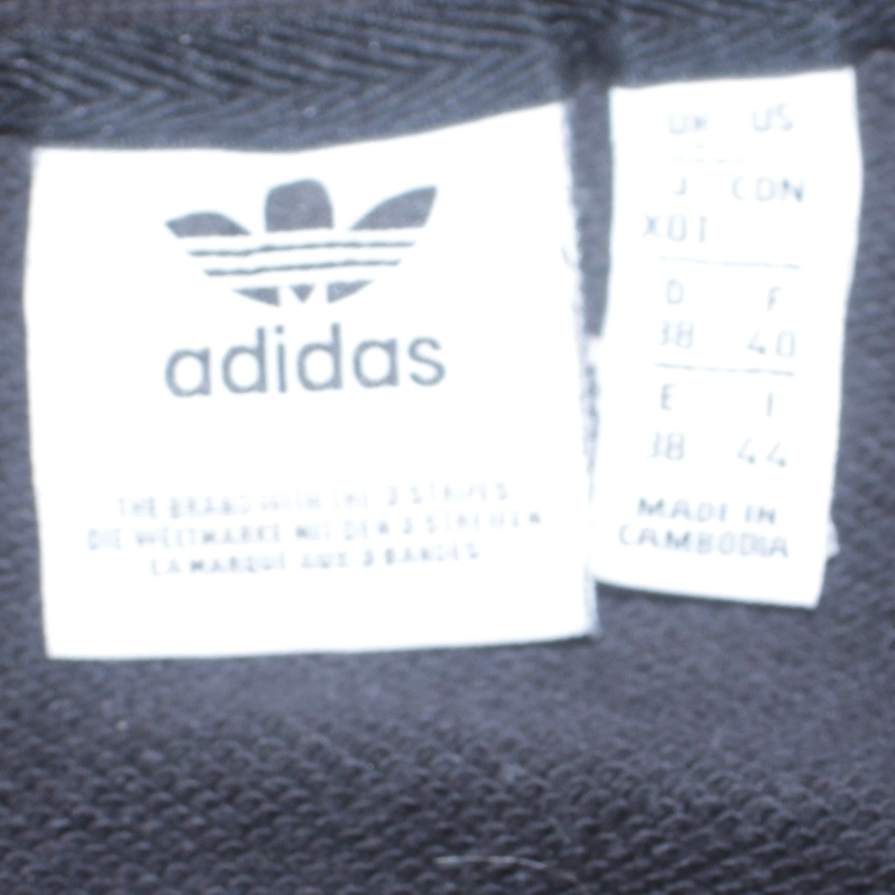 Adidas Womens Black Crew Neck Pullover Sweatshirt Size 18 Cotton