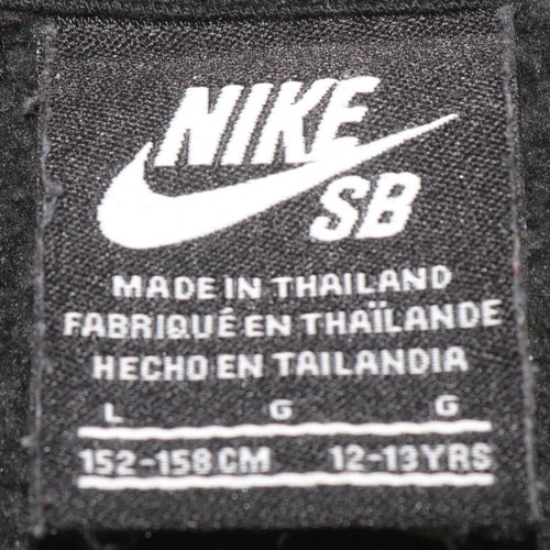 Nike SB Boys Black & Grey Full Zip Hoodie 12-13 Years Skateboard Zip Hooded Sweatshirt