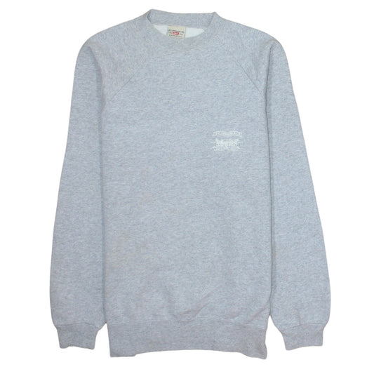 Levi's Men's Grey Crew Neck Pullover Sweatshirt Medium Classic Fleece