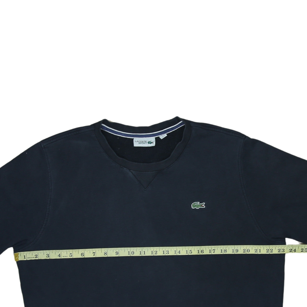Lacoste Men’s Blue Cotton Blend Crew Neck Sweatshirt Size L