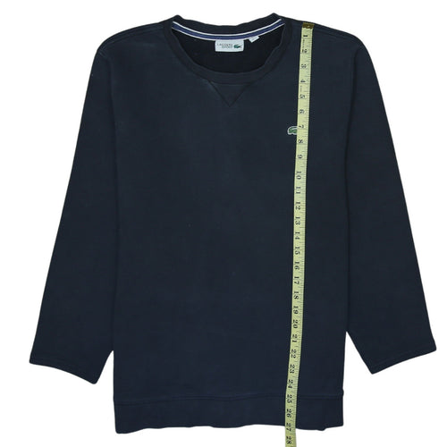 Lacoste Men’s Blue Cotton Blend Crew Neck Sweatshirt Size L