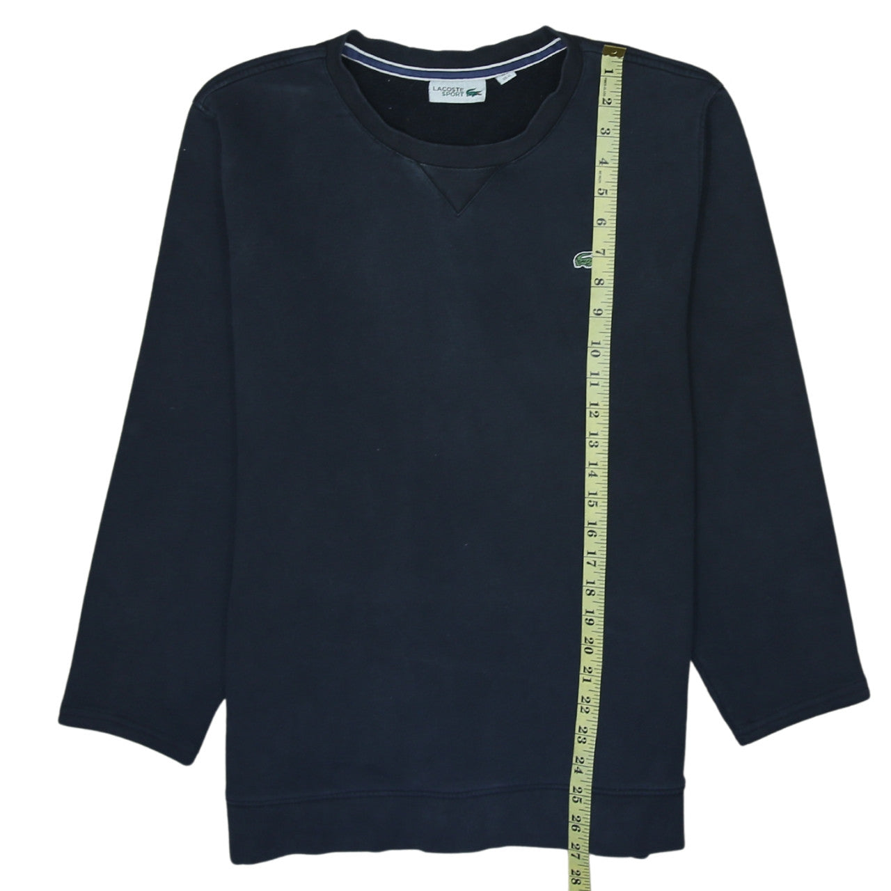 Lacoste Men’s Blue Cotton Blend Crew Neck Sweatshirt Size L