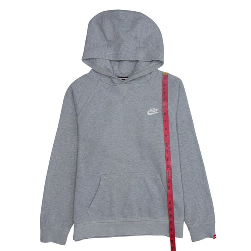 Nike Boys Grey Pullover Hoodie XL 13-15 Years Fleece Sweatshirt
