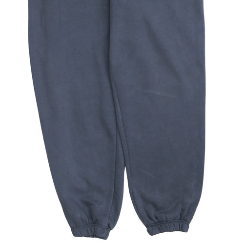 Reebok Women Blue L Fleece Sweatpants Activewear Trousers