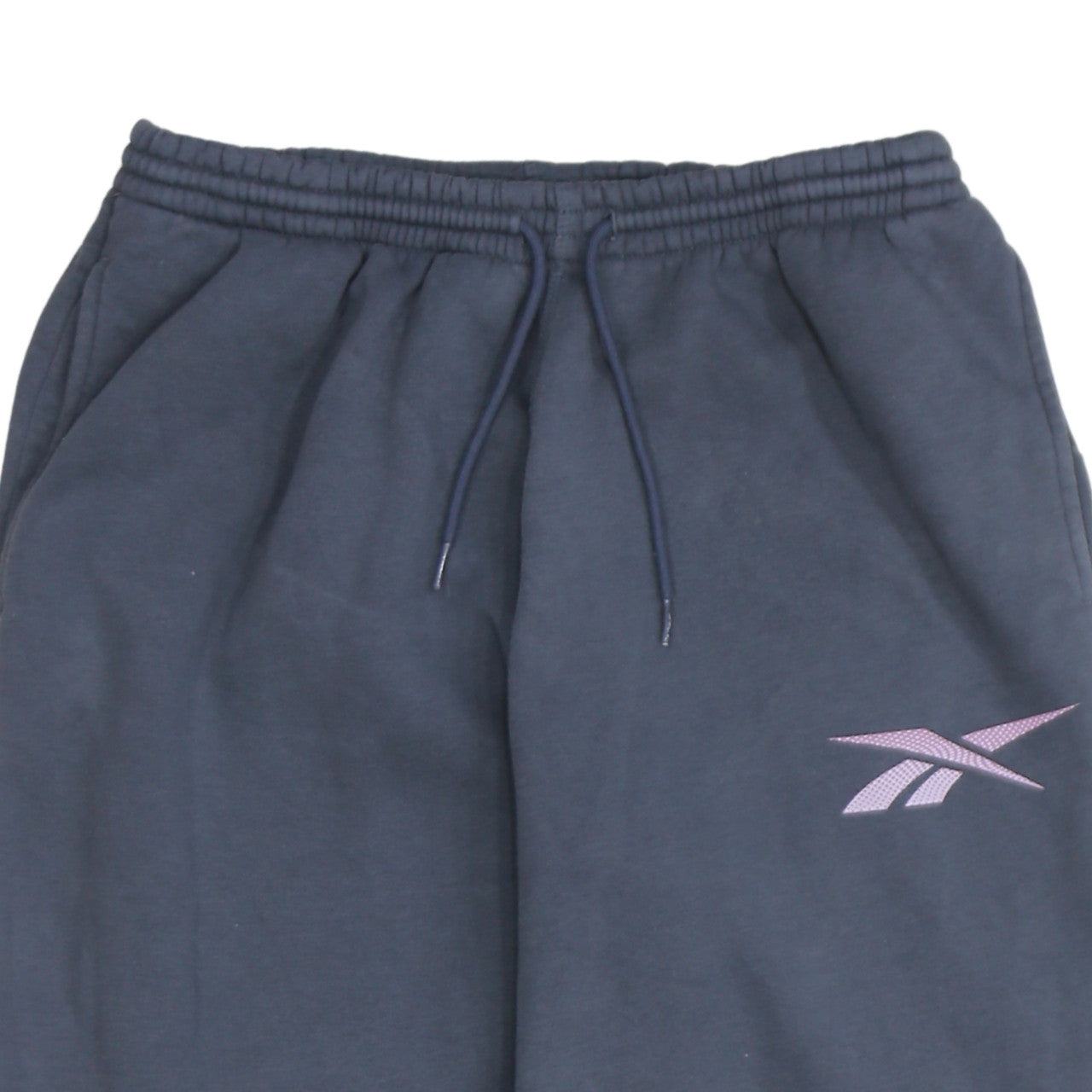 Reebok Women Blue L Fleece Sweatpants Activewear Trousers