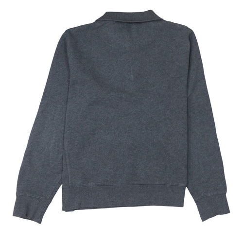 GANT Men’s Grey 1/4 Zip Collared Sweatshirt Size L Classic Fit