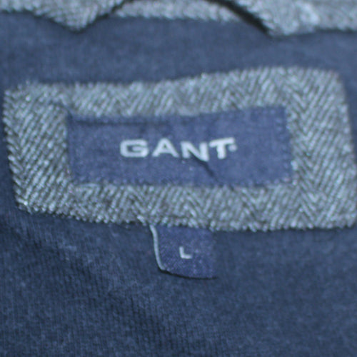 GANT Men’s Grey 1/4 Zip Collared Sweatshirt Size L Classic Fit