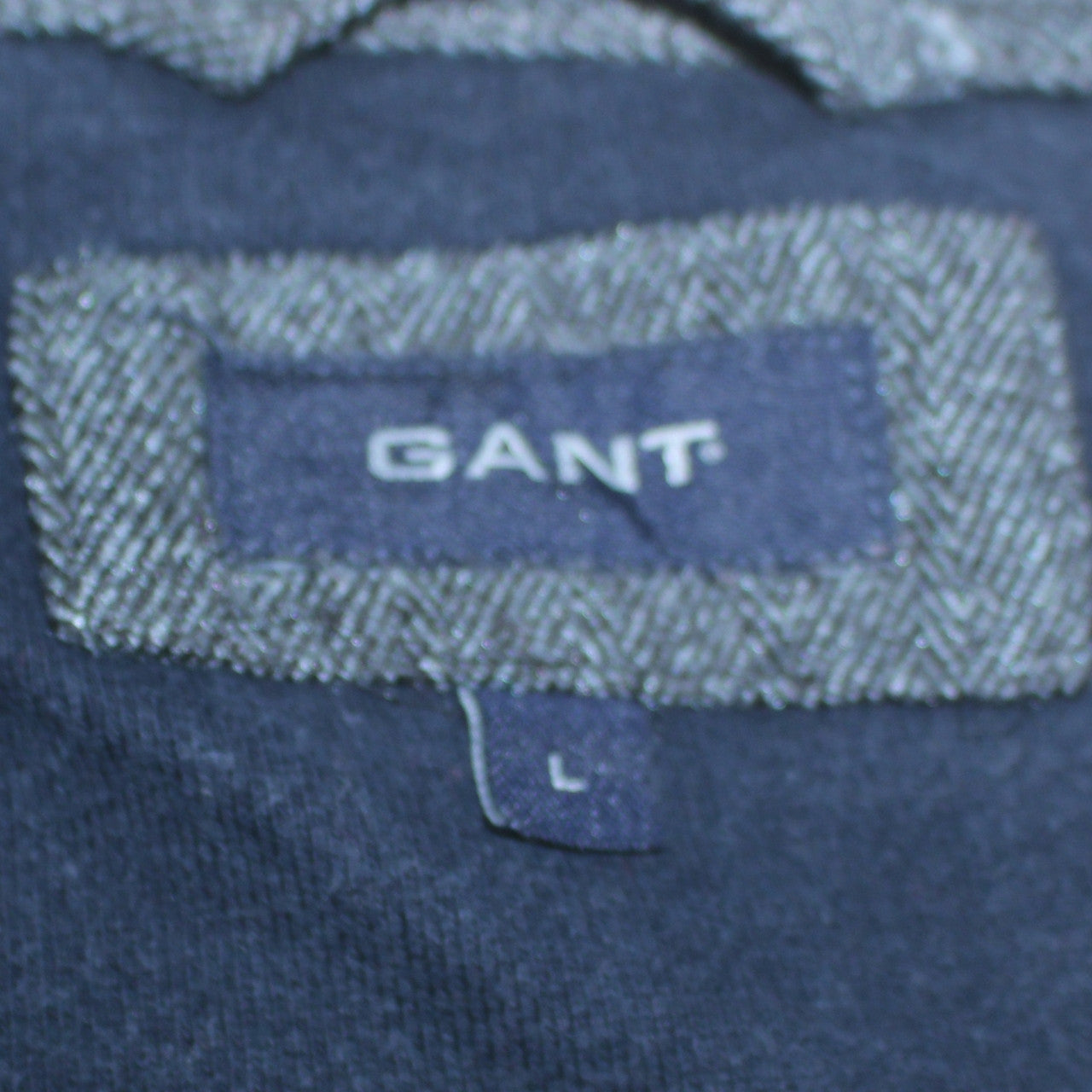GANT Men’s Grey 1/4 Zip Collared Sweatshirt Size L Classic Fit