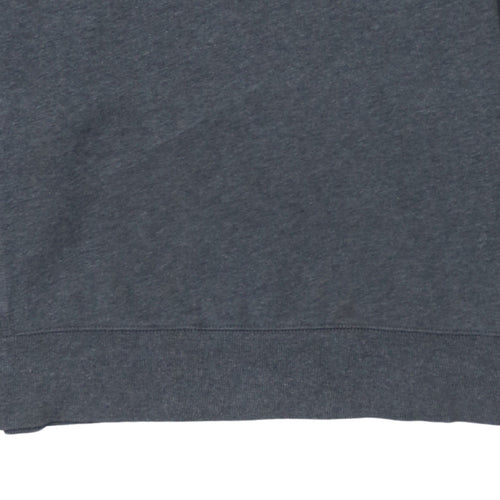 GANT Men’s Grey 1/4 Zip Collared Sweatshirt Size L Classic Fit