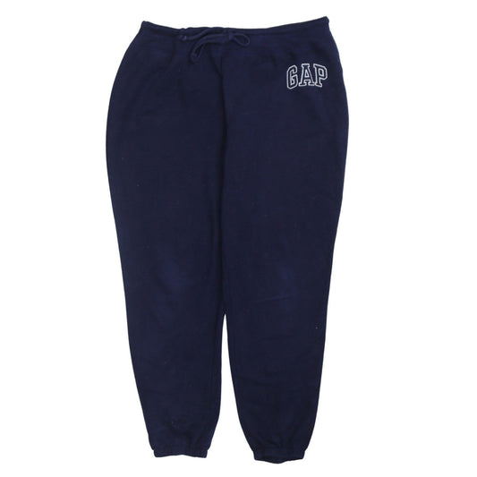 GAP Men's Blue Fleece Jogger Sweatpants L Drawstring Tapered Fit