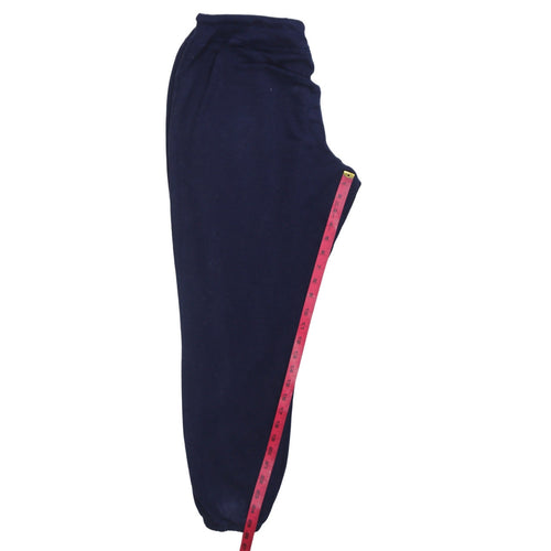 GAP Men's Blue Fleece Jogger Sweatpants L Drawstring Tapered Fit