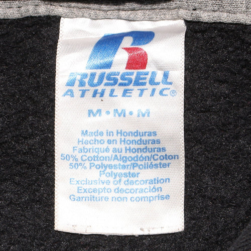 Russell Athletic Men’s Black Pullover Hoodie M Elyria Softball Graphic