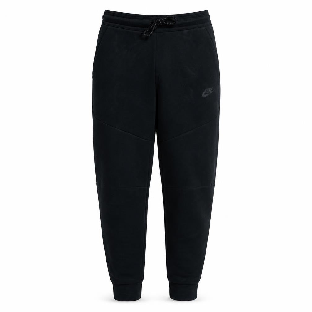 Front view of Nike Men's Black Jogger Sweatpants S Regular Fleece Activewear