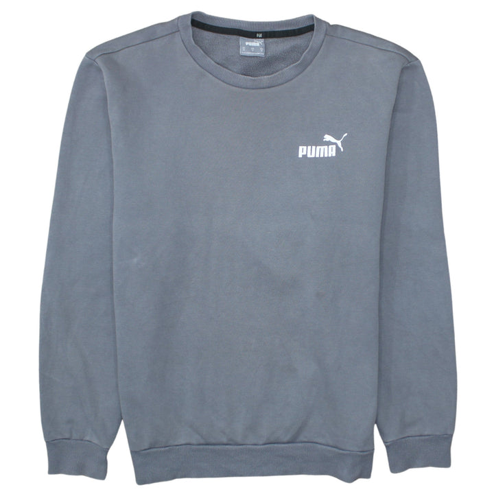 Puma Men's Grey Crew Neck Pullover Sweatshirt Size M